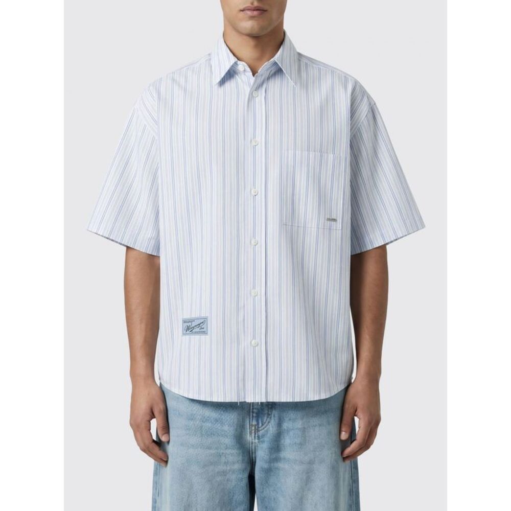 Wooyoungmi Shirt Men Gnawed Blue